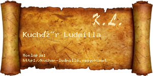 Kuchár Ludmilla névjegykártya